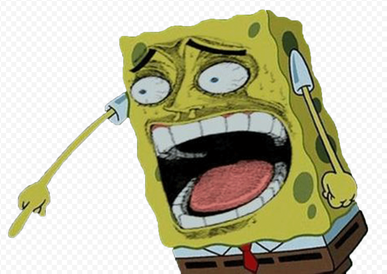 High Quality Laughing Spongebob Blank Meme Template