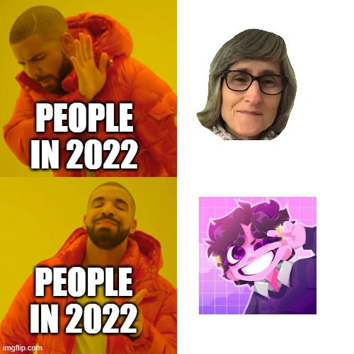 STOP THE CRINGE | PEOPLE IN 2022; PEOPLE IN 2022 | image tagged in memes,drake hotline bling | made w/ Imgflip meme maker