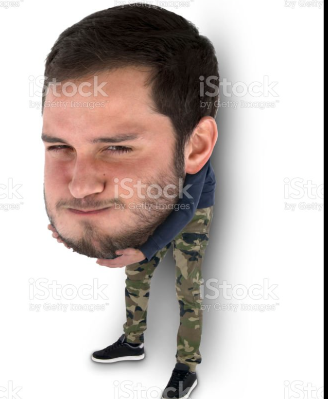 High Quality Man holding head Blank Meme Template