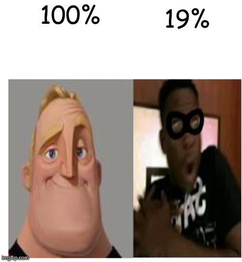 Pov: Your battery on your phone | 19%; 100% | image tagged in mr incredible becoming scared | made w/ Imgflip meme maker