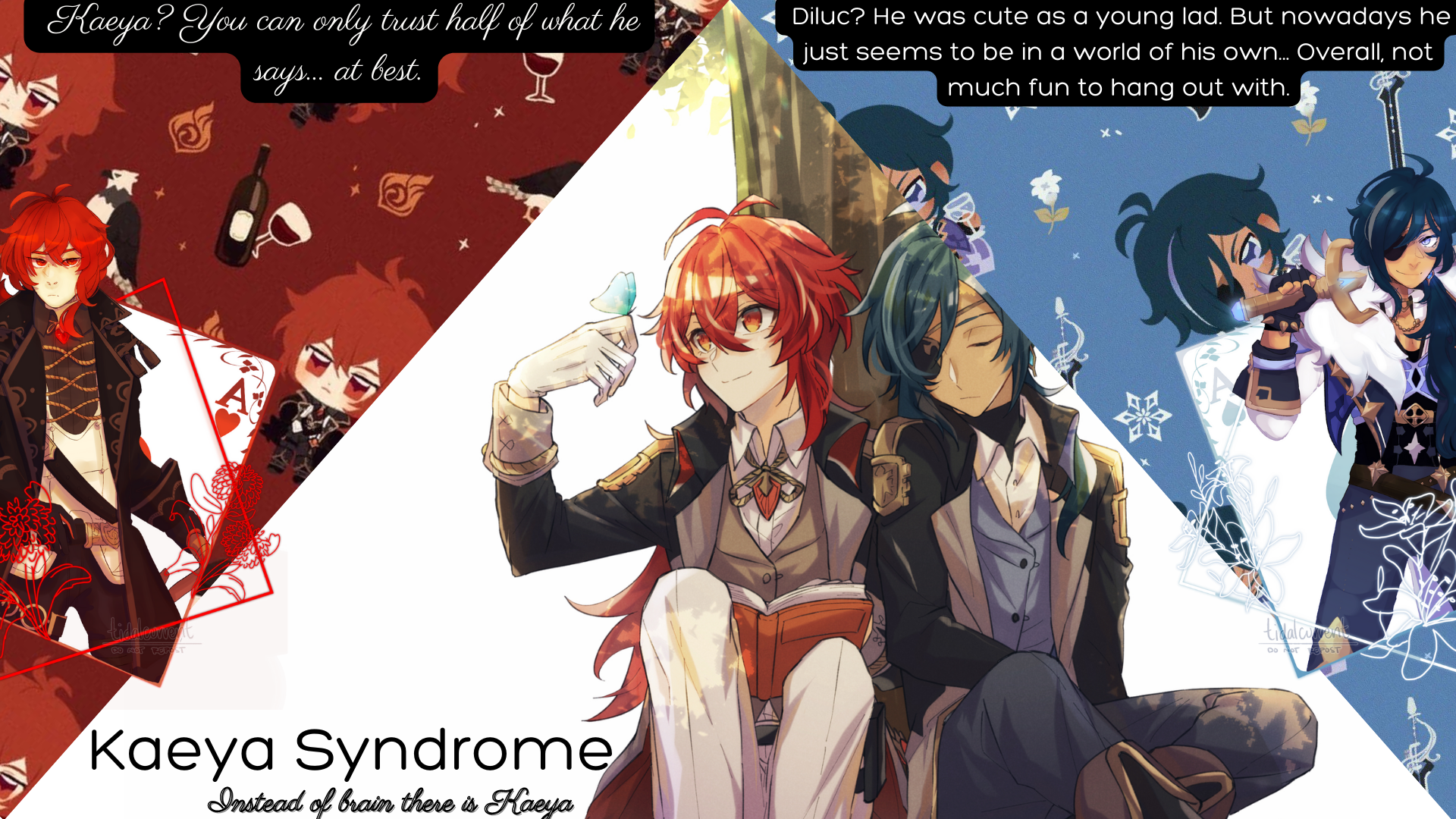 Kaeya Syndrome's Announcement Template Two Blank Meme Template