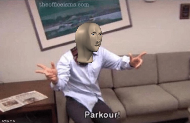 parkour! | image tagged in parkour | made w/ Imgflip meme maker