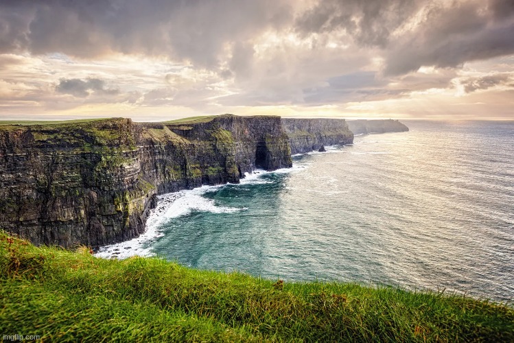 Cliffs of Moher, Ireland | image tagged in awesome pics | made w/ Imgflip meme maker