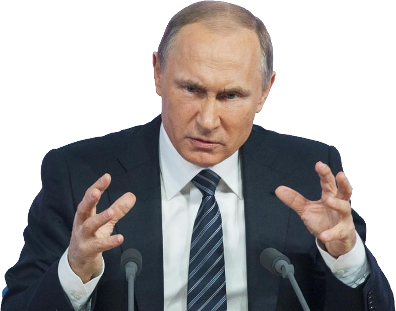 High Quality Putin scowling Blank Meme Template