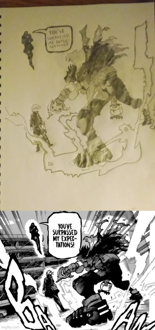 Tried to do a manga panel redraw, what do you think? | made w/ Imgflip meme maker