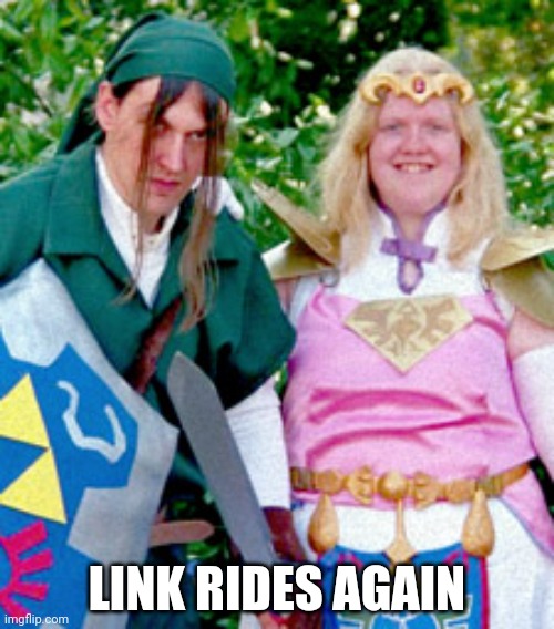 LINK RIDES AGAIN | image tagged in fun,legend of zelda,link,funny,lol | made w/ Imgflip meme maker