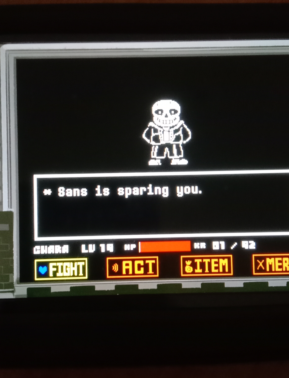 High Quality sans is sparing you Blank Meme Template
