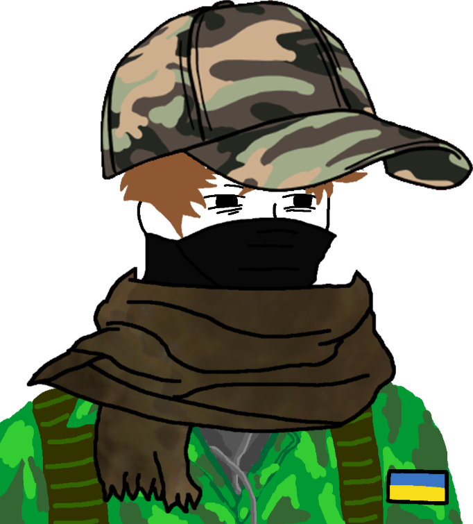 High Quality Ukrainian Volunteer Soldier Twinkjak Wojak Blank Meme Template