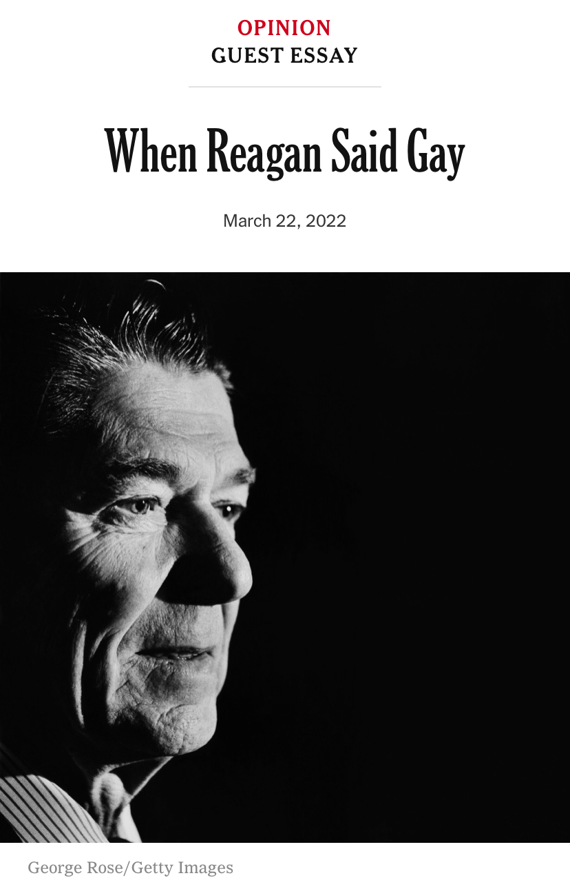 When Reagan said gay Blank Meme Template