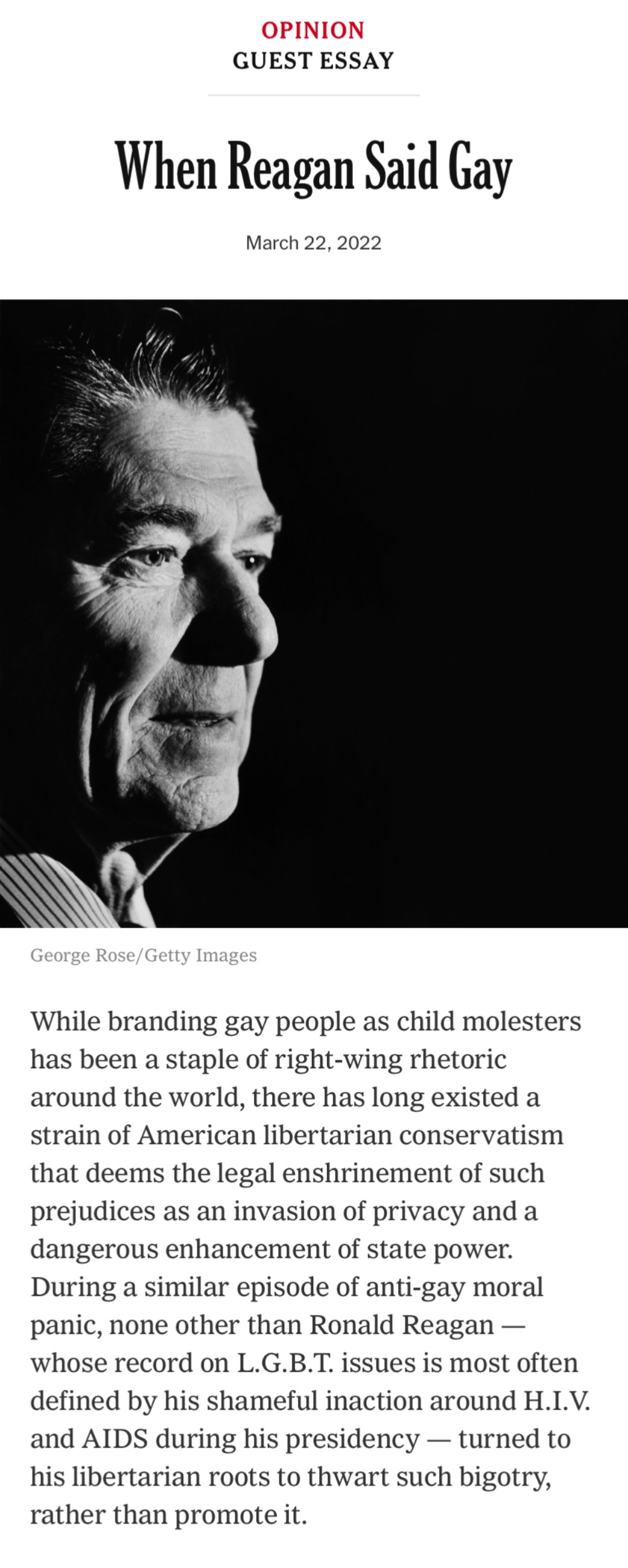 When Reagan said gay Blank Meme Template