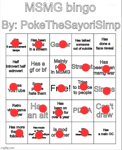 3 bingos | image tagged in msmg bingo by poke | made w/ Imgflip meme maker
