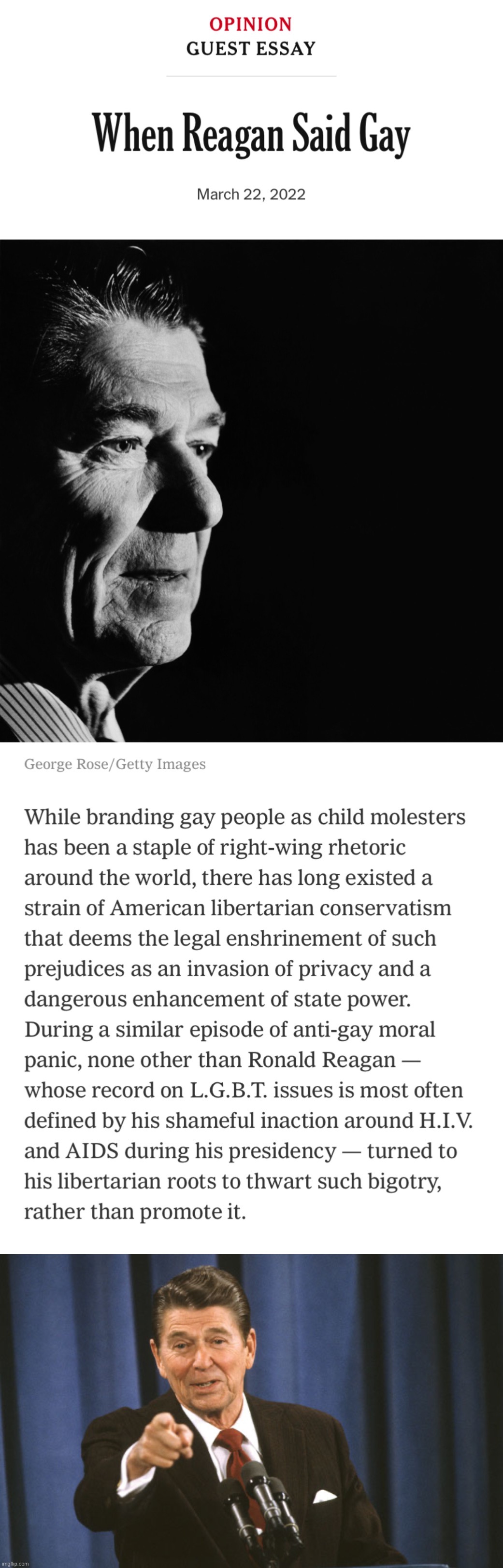 “Gay gay gay, gay gay, gay gay.” —Ronald Reagan, probably | image tagged in when reagan said gay,reagan asks | made w/ Imgflip meme maker