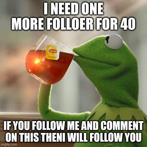 But That's None Of My Business | I NEED ONE MORE FOLLOER FOR 40; IF YOU FOLLOW ME AND COMMENT ON THIS THENI WILL FOLLOW YOU | image tagged in memes,but that's none of my business,kermit the frog | made w/ Imgflip meme maker