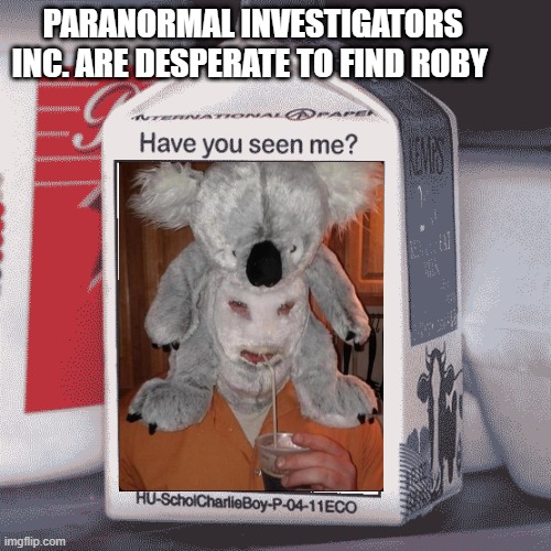 PII are desperate to find Roby | PARANORMAL INVESTIGATORS INC. ARE DESPERATE TO FIND ROBY | image tagged in missing person,roby hunters,dsmp | made w/ Imgflip meme maker