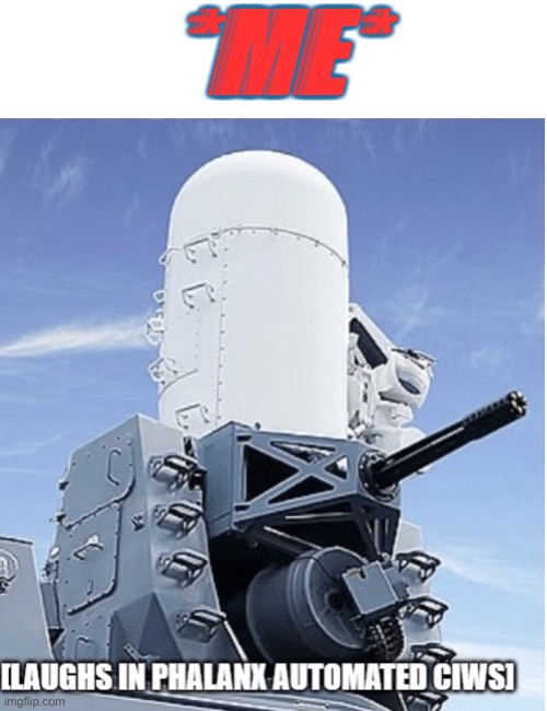 Laughs in CIWS | *ME* | image tagged in laughs in ciws | made w/ Imgflip meme maker