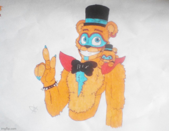 Glamrock Freddy | image tagged in glamrock freddy | made w/ Imgflip meme maker