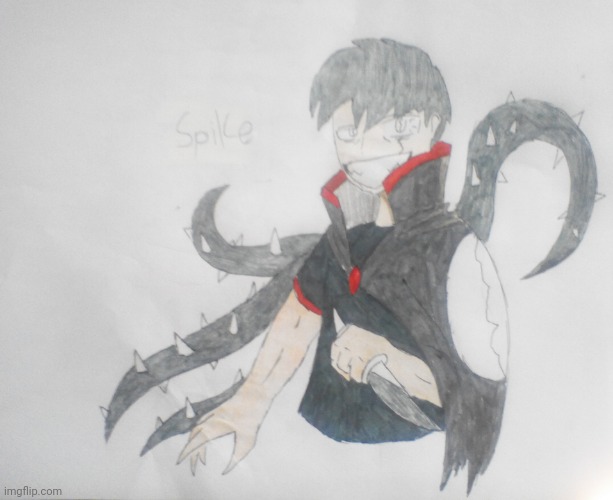 Spike (this drawing is not good) | image tagged in spike human | made w/ Imgflip meme maker