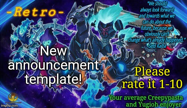 Retro's Phantom Knights Announcement Template | New announcement template! Please rate it 1-10 | image tagged in retro's phantom knights announcement template | made w/ Imgflip meme maker