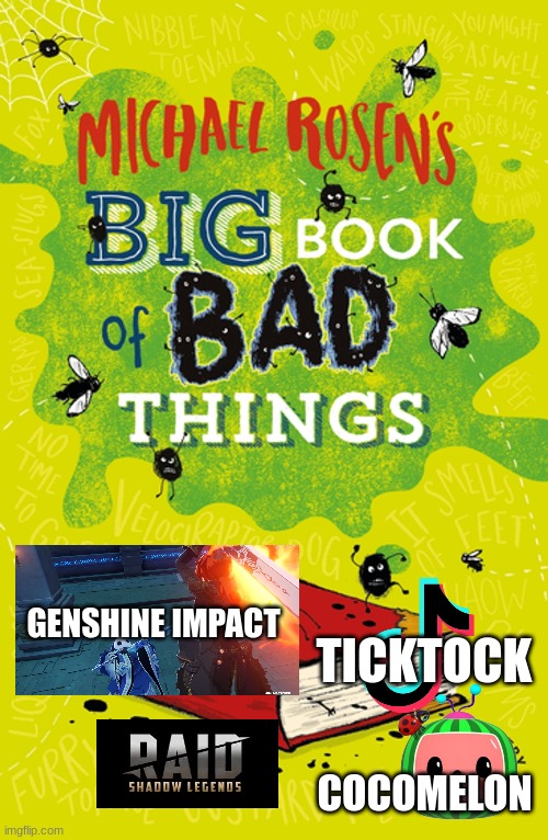 GENSHINE IMPACT; TICKTOCK; COCOMELON | made w/ Imgflip meme maker