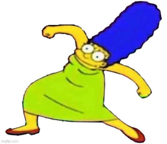Marge Krumping Transparent | image tagged in marge krumping transparent | made w/ Imgflip meme maker
