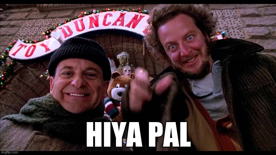 Home alone hiya pal | HIYA PAL | image tagged in home alone hiya pal | made w/ Imgflip meme maker