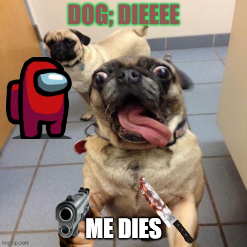 i dies | DOG; DIEEEE; ME DIES | image tagged in excited dog | made w/ Imgflip meme maker