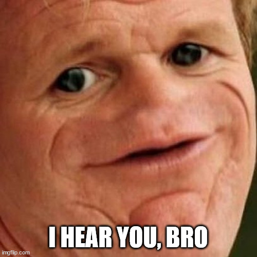 SOSIG | I HEAR YOU, BRO | image tagged in sosig | made w/ Imgflip meme maker