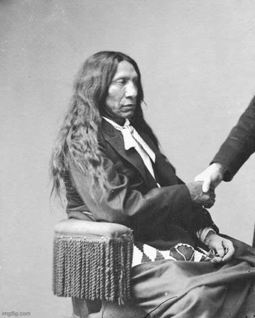 Red Cloud the diplomat | image tagged in red cloud the diplomat,native american,social justice warrior,history | made w/ Imgflip meme maker