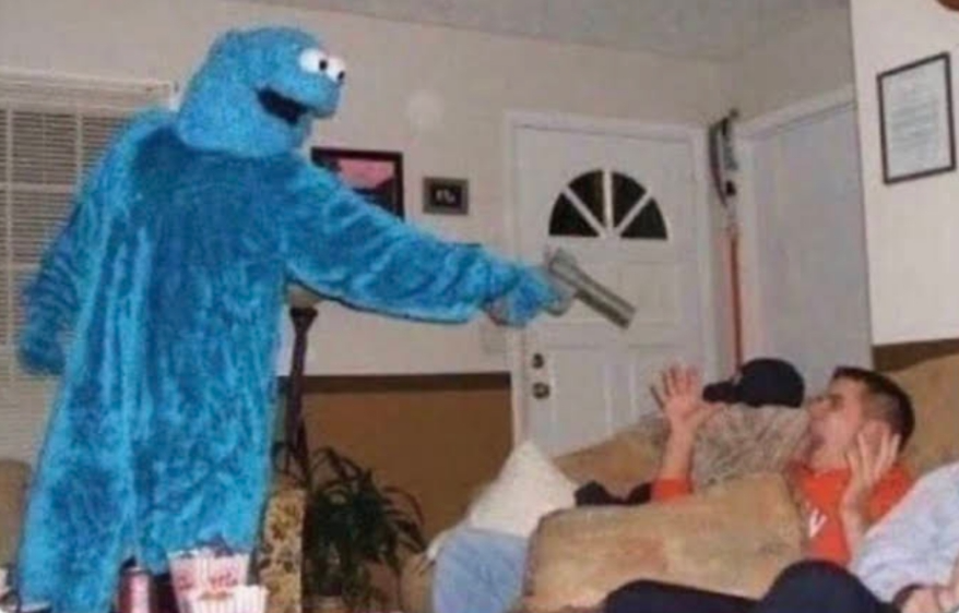 High Quality Cookie monster Blank Meme Template