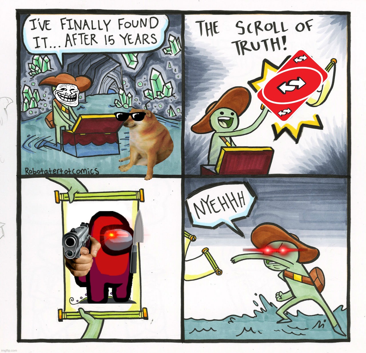 SUS | image tagged in memes,the scroll of truth | made w/ Imgflip meme maker