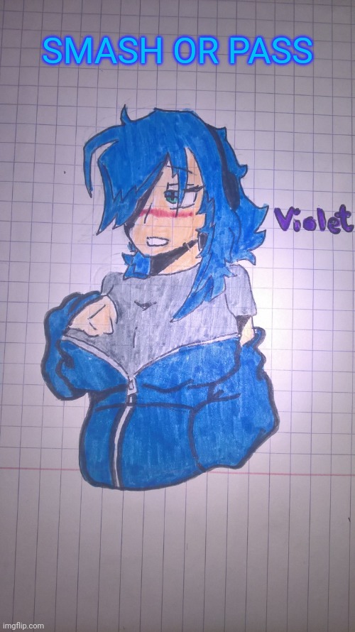Violet(redraw) | SMASH OR PASS | image tagged in violet redraw | made w/ Imgflip meme maker