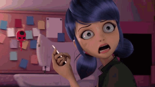 When Adrien says Marinette is "just a friend" and post it online Blank Meme Template
