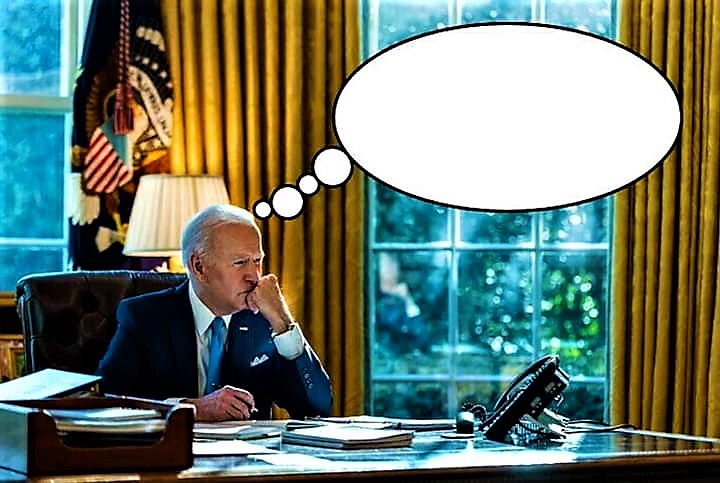 Biden thinking Blank Meme Template