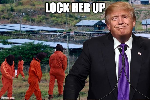 President trump locks her up | LOCK HER UP | image tagged in president trump locks her up | made w/ Imgflip meme maker