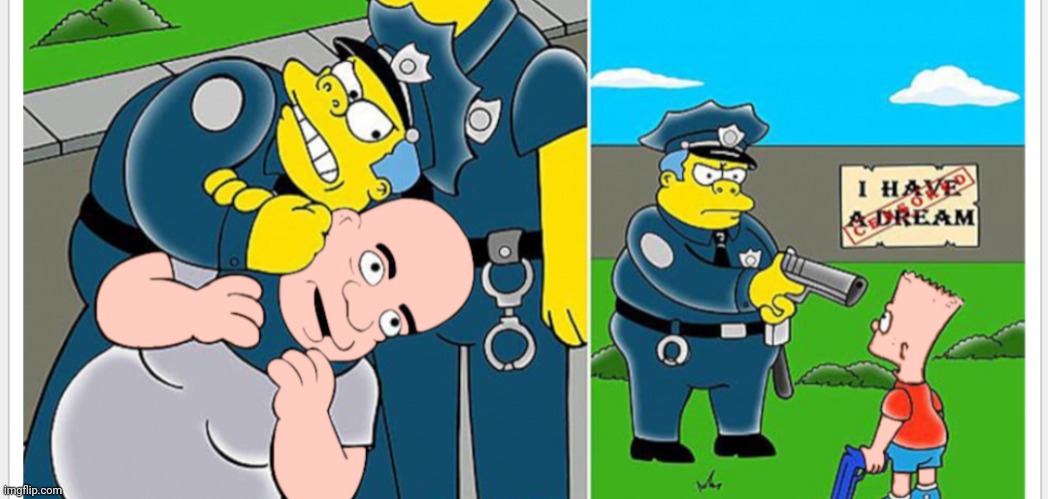 cops shoot white bart simpson | image tagged in cops shoot white bart simpson,black privilege meme | made w/ Imgflip meme maker