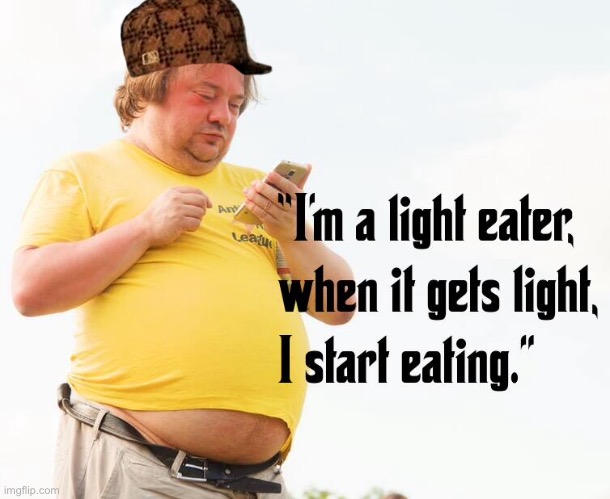 Light eater | image tagged in man,light,eater,food,enjoy your food | made w/ Imgflip meme maker