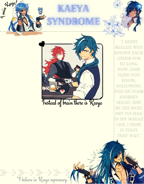 Kaeya Syndrome's Announcement Template Four Blank Meme Template