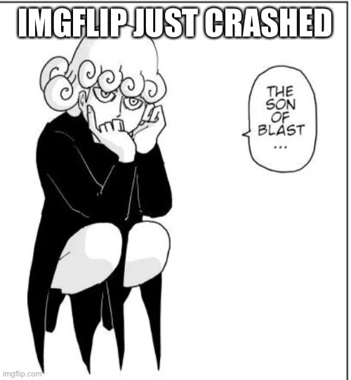 Son of a blast | IMGFLIP JUST CRASHED | image tagged in son of a blast | made w/ Imgflip meme maker