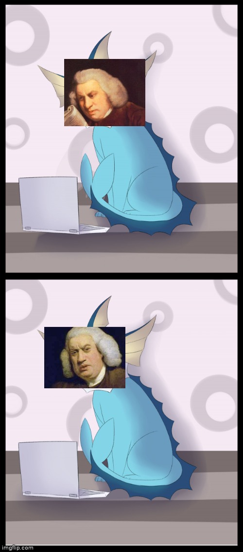Lol | image tagged in vaporeon computer reaction | made w/ Imgflip meme maker