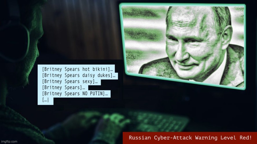 Russian Cyber-Attack Warning Level Red meme | image tagged in russian cyber-attack warning level red meme | made w/ Imgflip meme maker