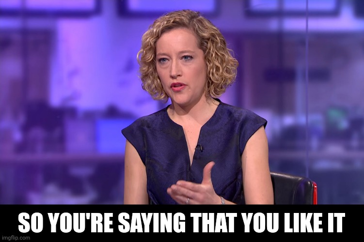 So you're saying | SO YOU'RE SAYING THAT YOU LIKE IT | image tagged in so you're saying | made w/ Imgflip meme maker