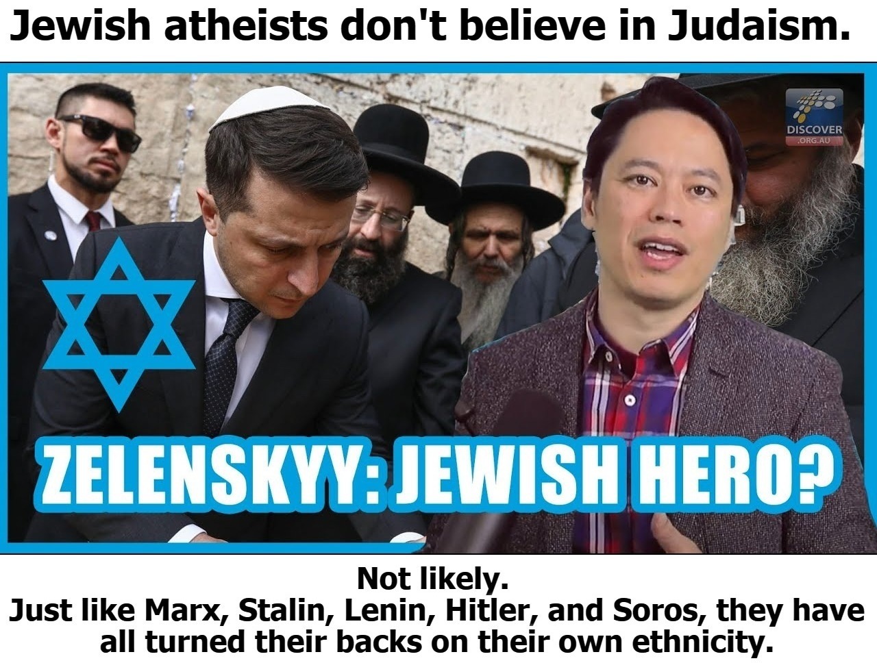 Zelensky is no hero. | image tagged in karl marx,joseph stalin,vladimir lenin,adolf hitler,george soros,atheists | made w/ Imgflip meme maker