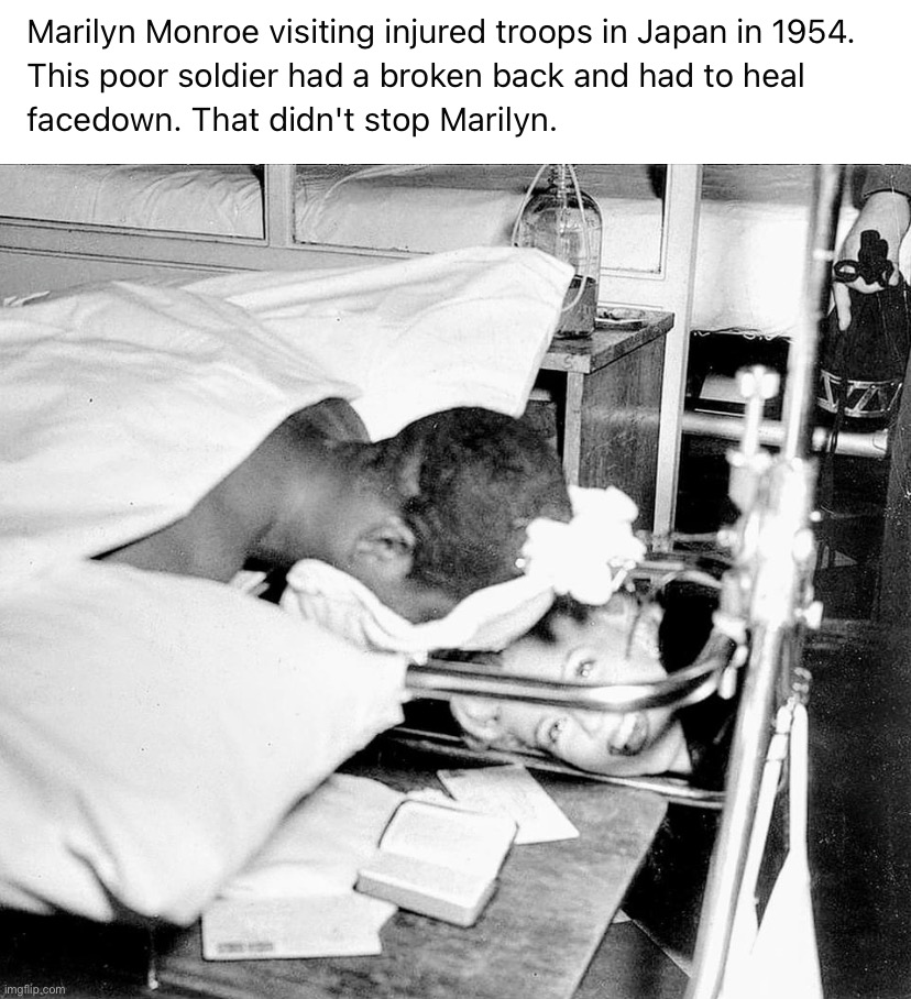 Wholesome 100 | image tagged in marilyn monroe supports the troops,support,our,troops,support our troops,wholesome 100 | made w/ Imgflip meme maker