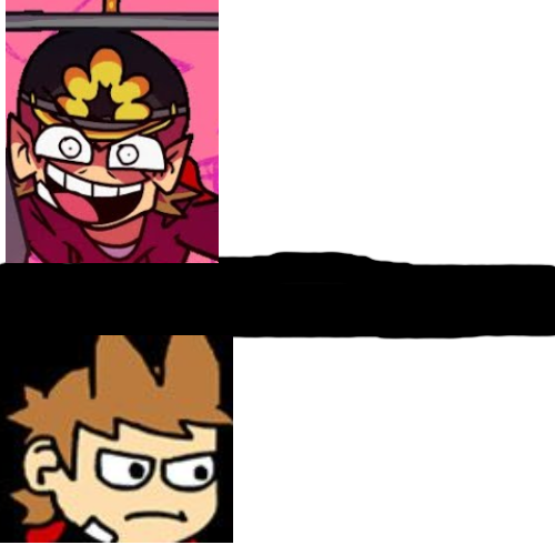 High Quality tord to happy to angry Blank Meme Template