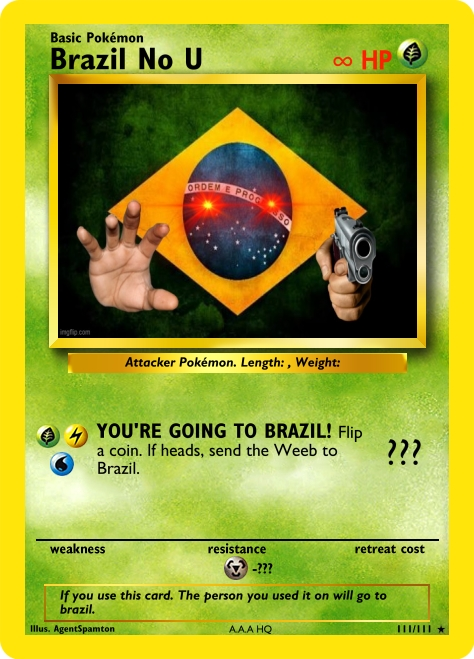 High Quality Brazil no u Blank Meme Template