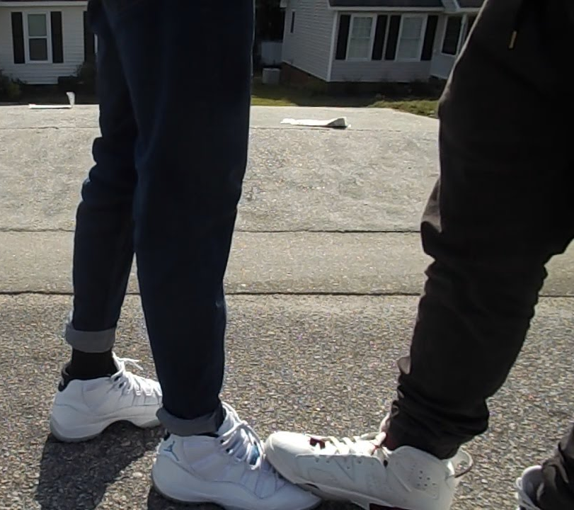 Stepping on Shoes Blank Meme Template