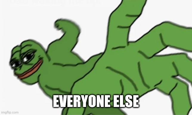 pepe punch | EVERYONE ELSE | image tagged in pepe punch | made w/ Imgflip meme maker
