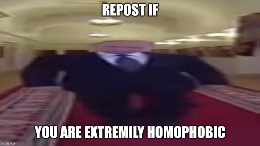 Wide putin | REPOST IF; YOU ARE EXTREMILY HOMOPHOBIC | image tagged in wide putin | made w/ Imgflip meme maker