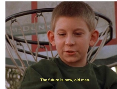 The future is now old man Blank Meme Template
