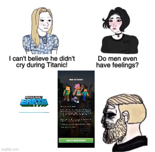 I'm not crying... you are... * starts crying* | image tagged in chad crying,fun,minecraft,minecraft memes,sad,gaming | made w/ Imgflip meme maker